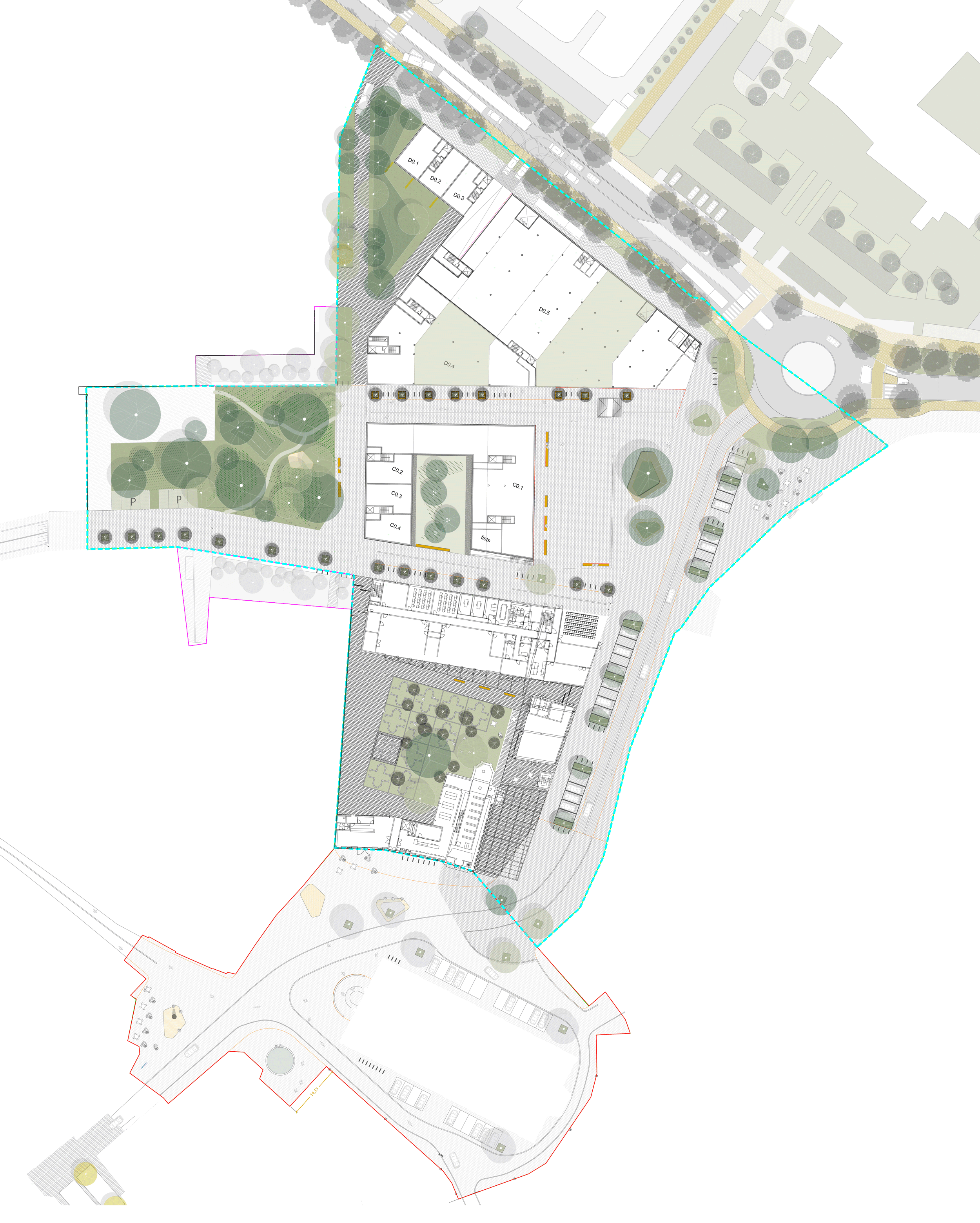 Abscis Architecten - plan publieke ruimte - (c) BUUR