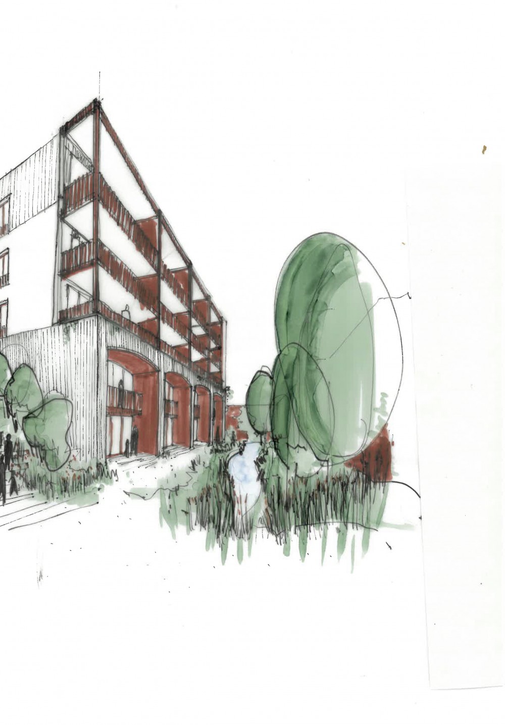 Abscis Architecten - Duplexwoningen en appartementen aan de collectieve tuin