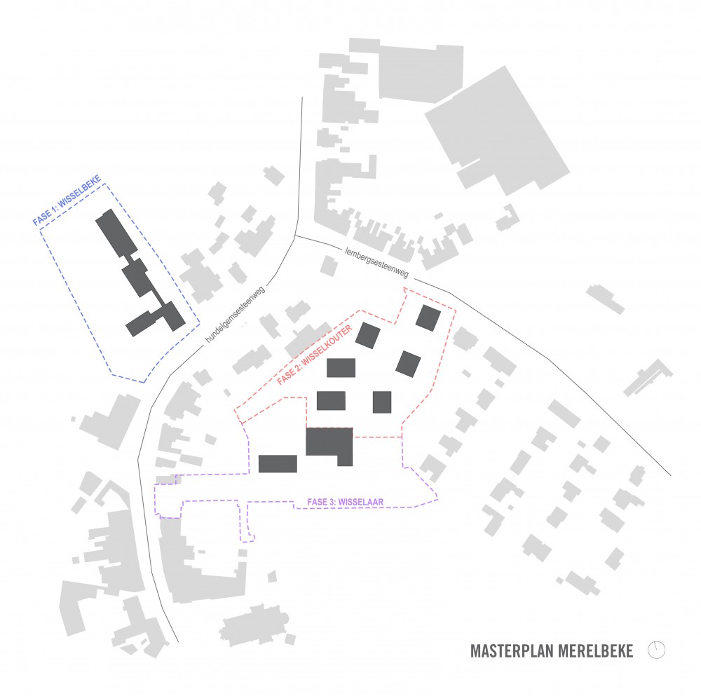 Abscis Architecten - masterplan centrum Merelbeke - plan Abscis Architecten