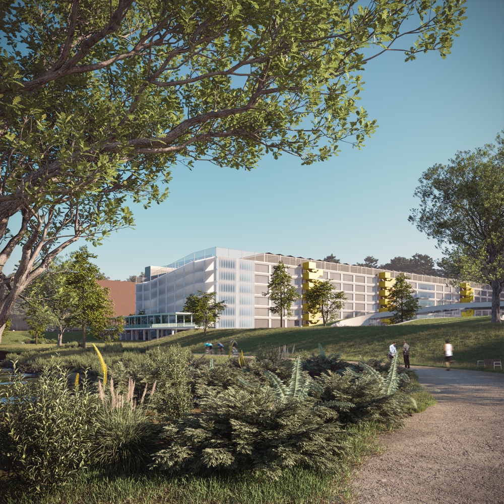 Abscis Architecten - impressie zicht zuidgevel