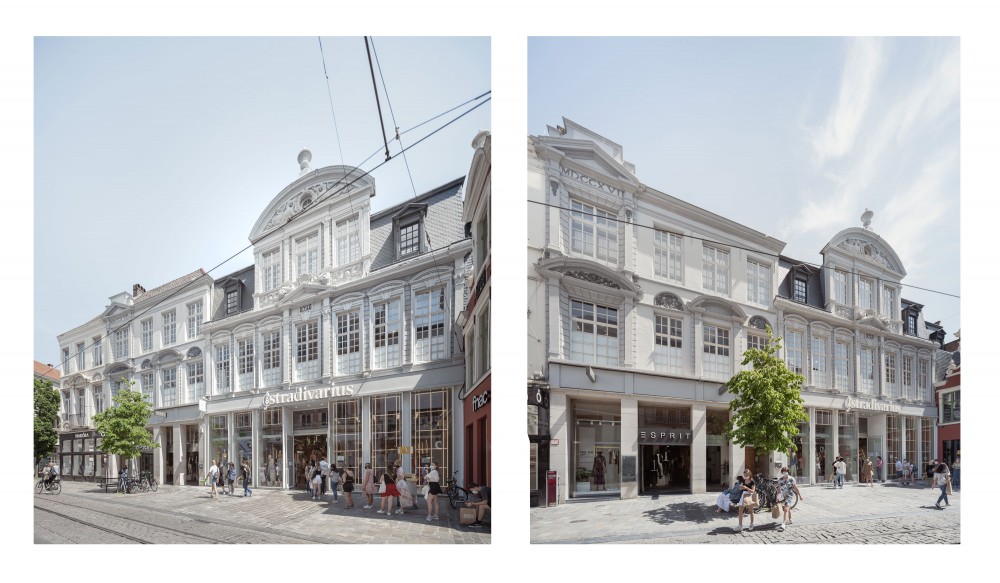 Abscis Architecten - restored façades Veldstraat - photo Jeroen Verrecht