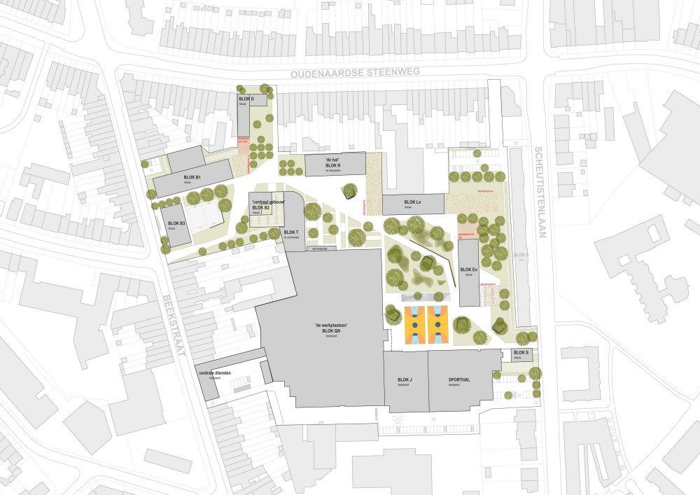 Abscis Architecten - masterplan van de site