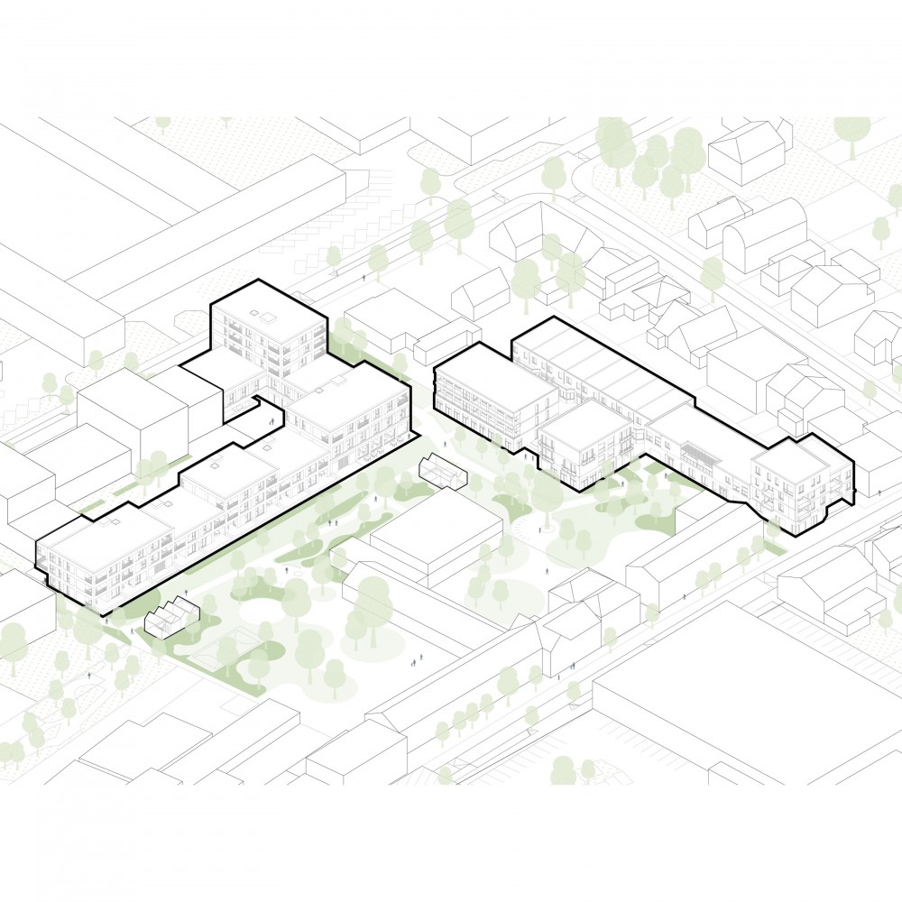 Abscis Architecten - axonometrie - Abscis Architecten