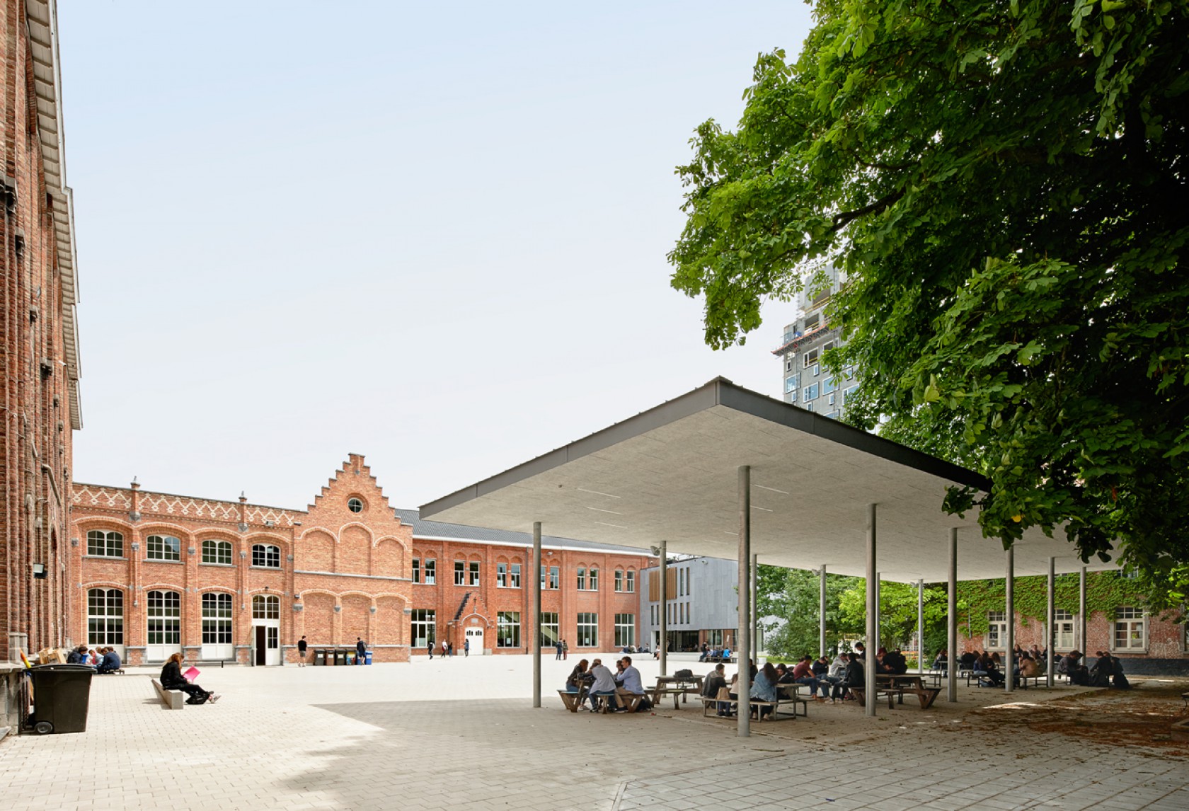 Abscis Architecten - Guldensporencollege Kortrijk - fotografie Dennis De Smet
