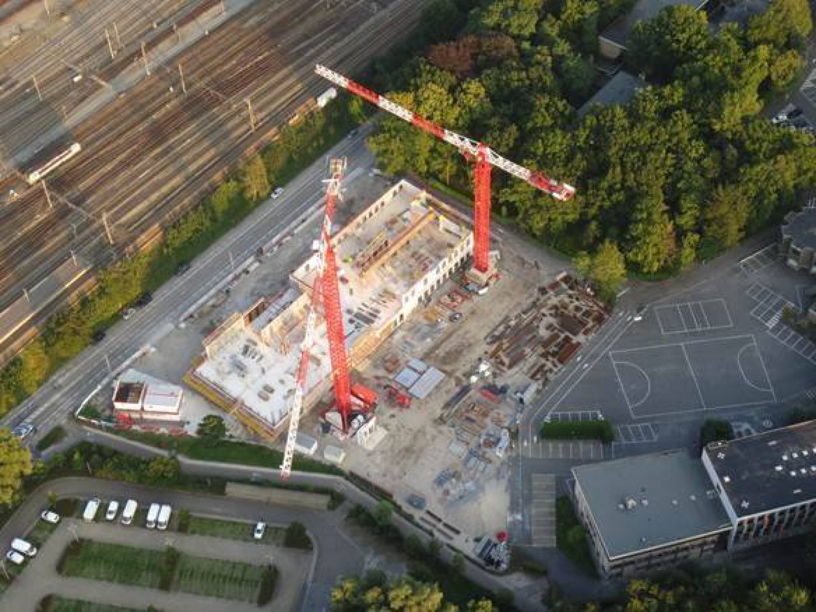 Abscis Architecten - KULAB in volle opbouw - fotografie Artes Depret