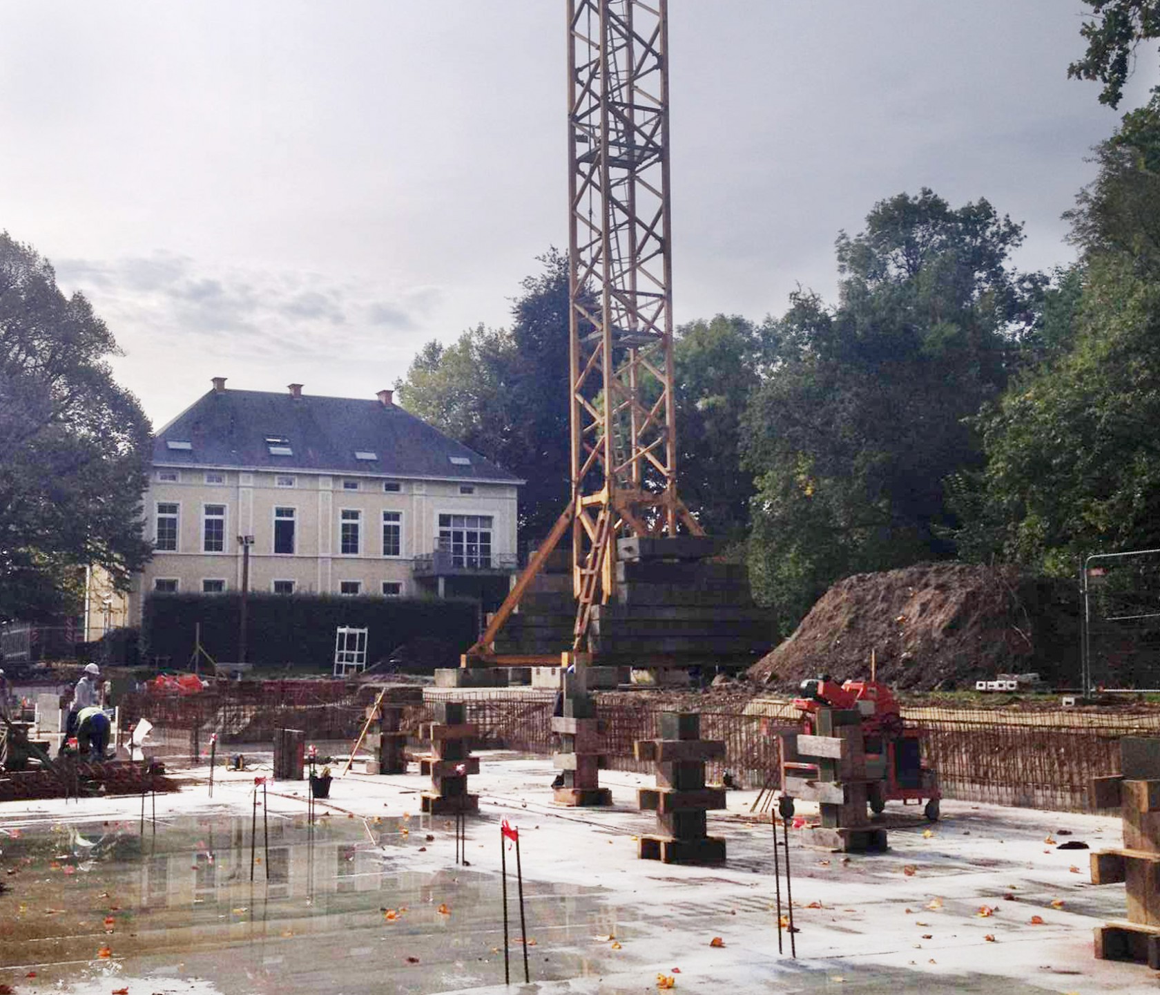 Abscis Architecten - werf gestart kasteelsite Wisselbeke