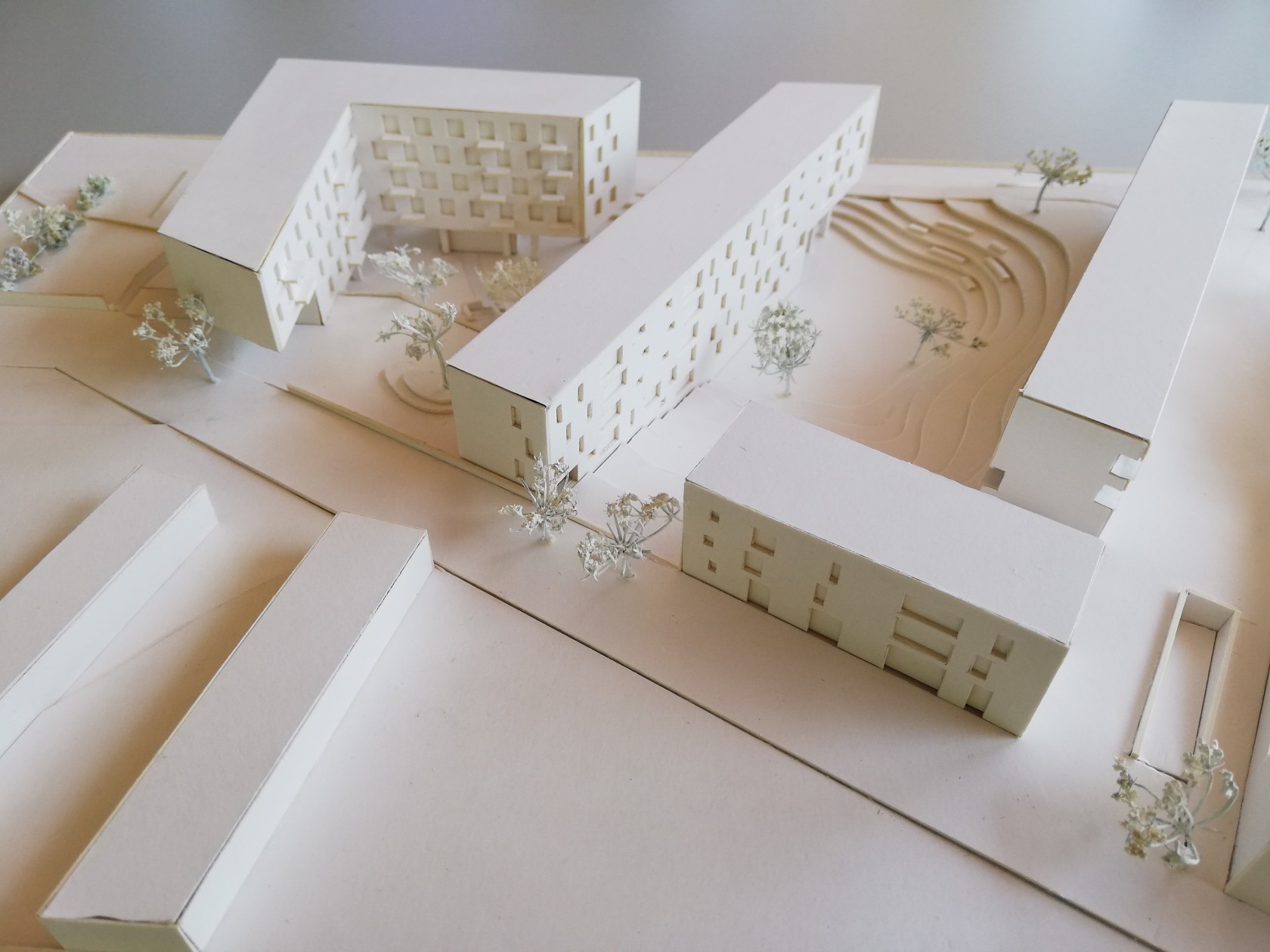 Abscis Architecten - maquette site Klein Rijsel