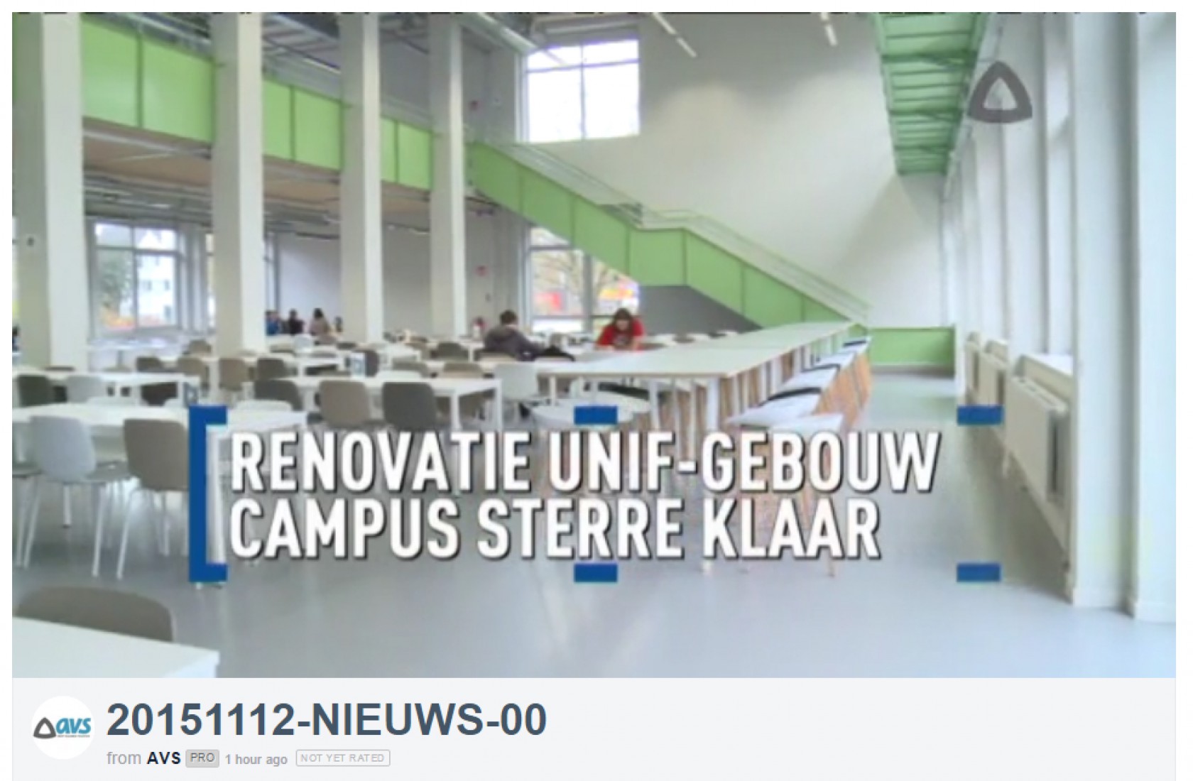 Abscis Architecten - Renovatie Unief-gebouw Campus Sterre klaar