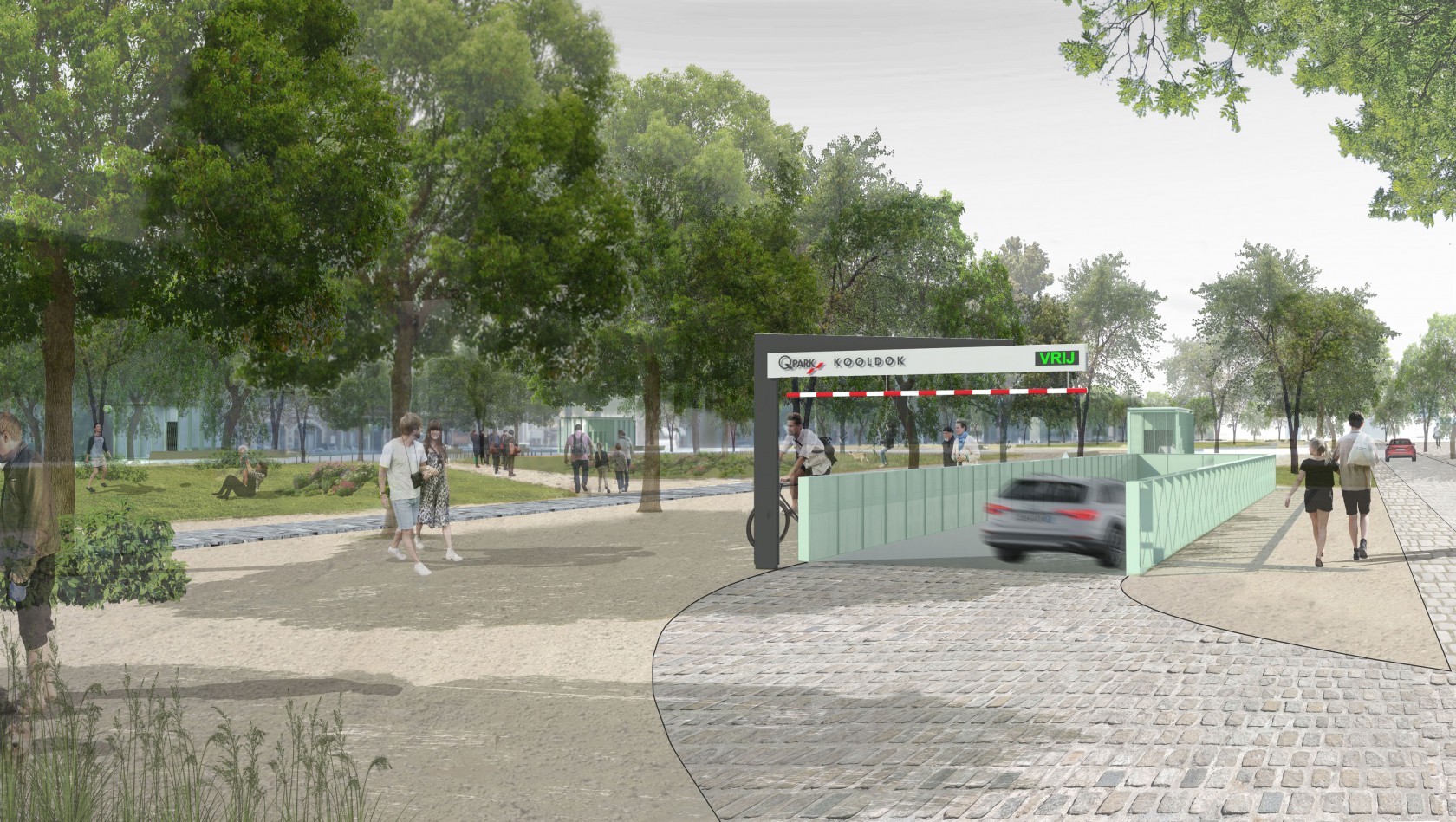 Abscis Architecten - Gewonnen wedstrijdontwerp Parking Zuiderdokken Antwerpen